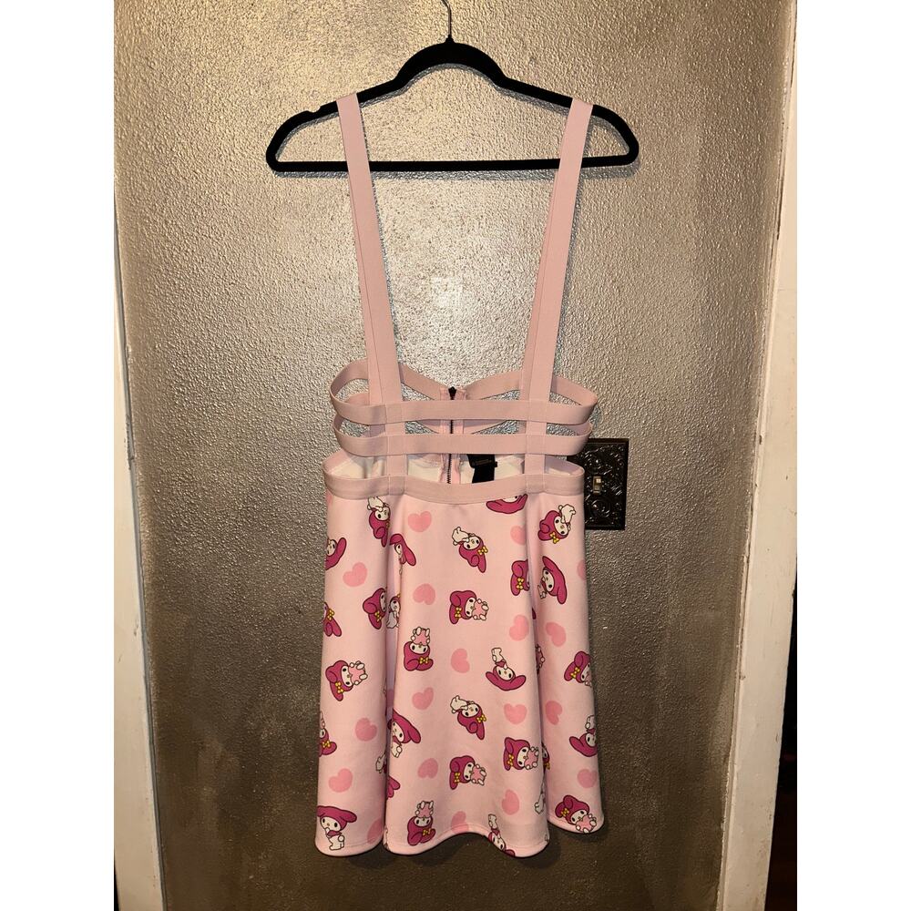 Sanrio “My Melody” Hello Kitty & Friends KidCore Fun Pink Suspender Skirt